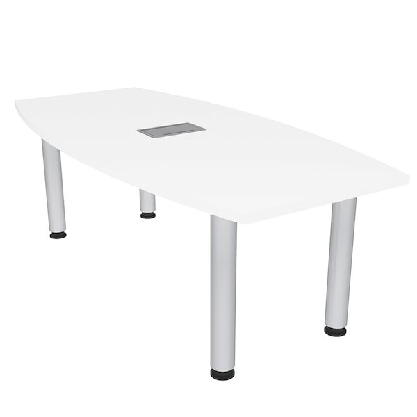 33.5 in W, 69.5 in L, 29 in H, Engineered Wood Top, White